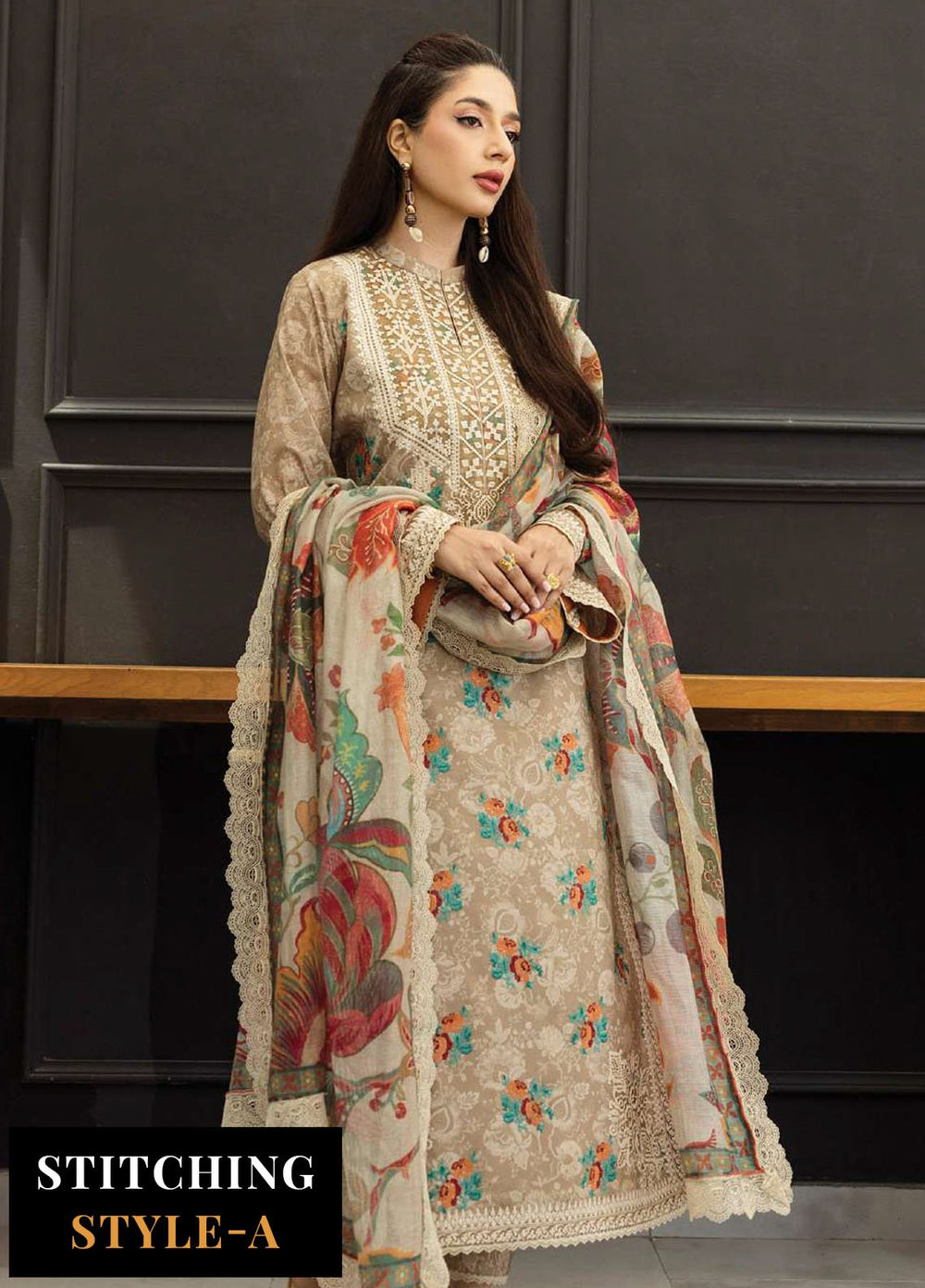 Zainab Chotani Embroidered Lawn Suits Unstitched 3 Piece ZC25TL D-03 Aymah - Summer Collection