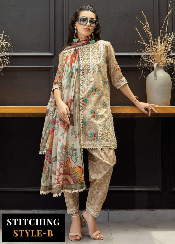 Zainab Chotani Embroidered Lawn Suits Unstitched 3 Piece ZC25TL D-03 Aymah - Summer Collection