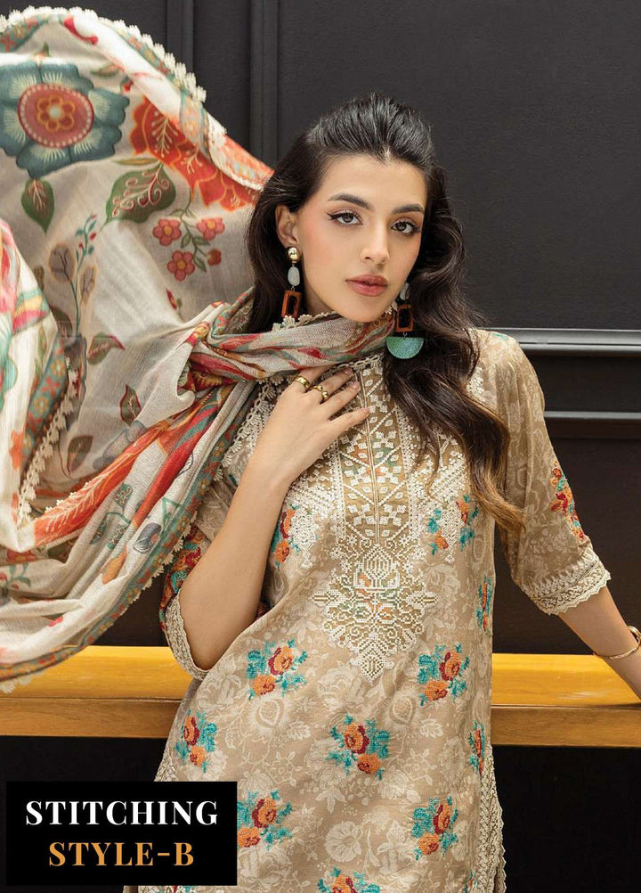 Zainab Chotani Embroidered Lawn Suits Unstitched 3 Piece ZC25TL D-03 Aymah - Summer Collection