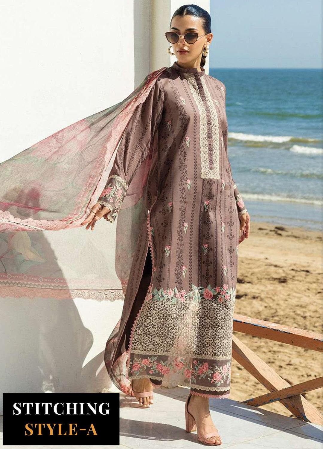 Zainab Chotani Embroidered Lawn Suits Unstitched 3 Piece ZC25TL D-04 Samayrah - Summer Collection
