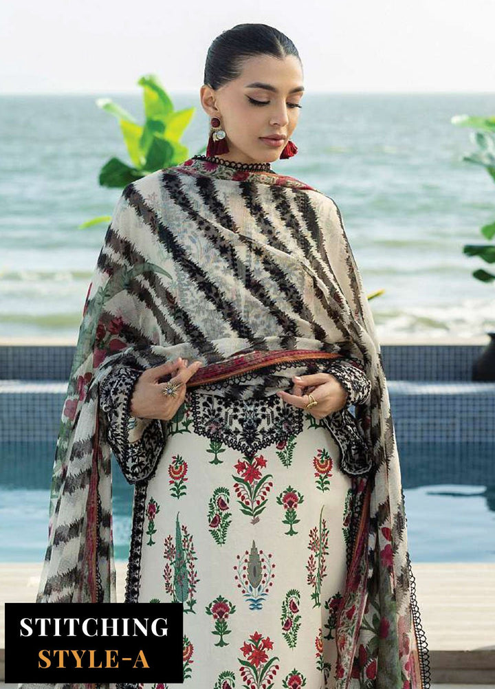 Zainab Chotani Embroidered Lawn Suits Unstitched 3 Piece ZC25TL D-05 Azureh - Summer Collection