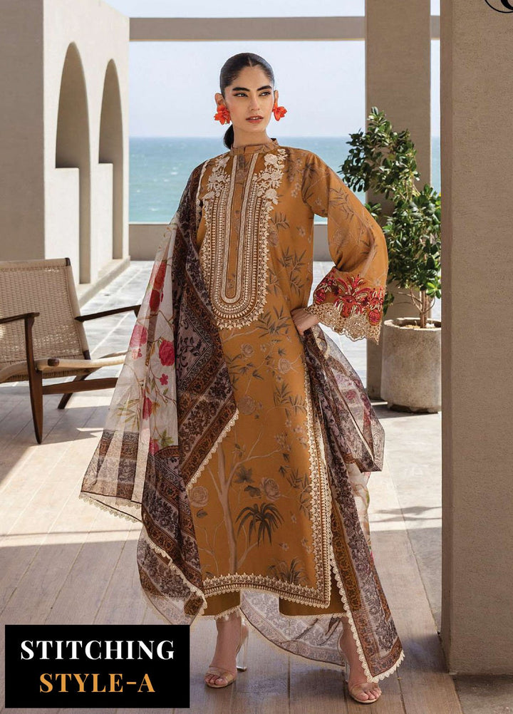 Zainab Chotani Embroidered Lawn Suits Unstitched 3 Piece ZC25TL D-06 Rahma - Summer Collection