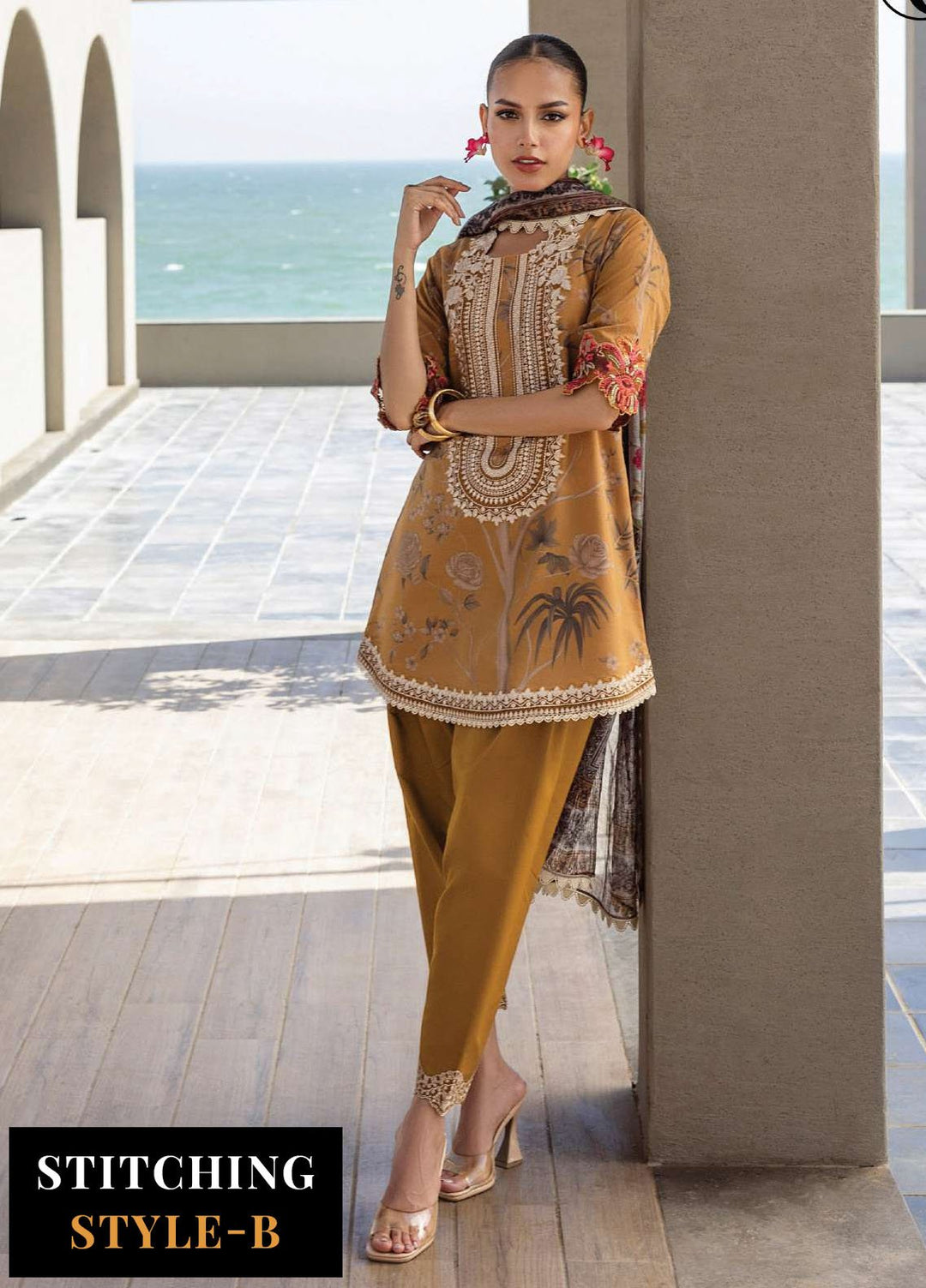 Zainab Chotani Embroidered Lawn Suits Unstitched 3 Piece ZC25TL D-06 Rahma - Summer Collection