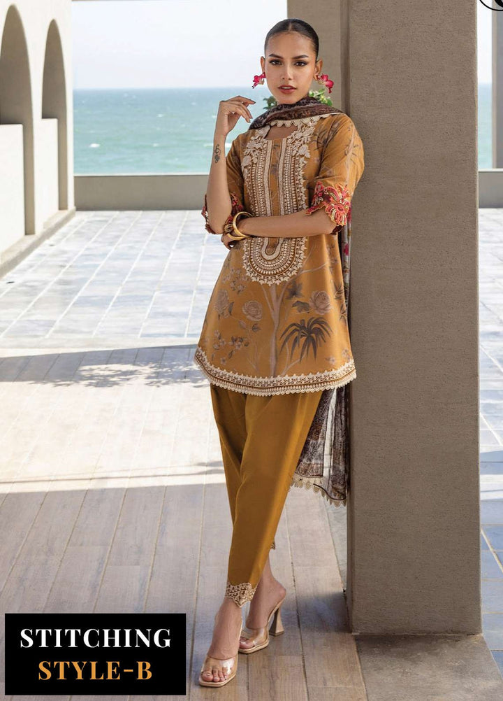 Zainab Chotani Embroidered Lawn Suits Unstitched 3 Piece ZC25TL D-06 Rahma - Summer Collection