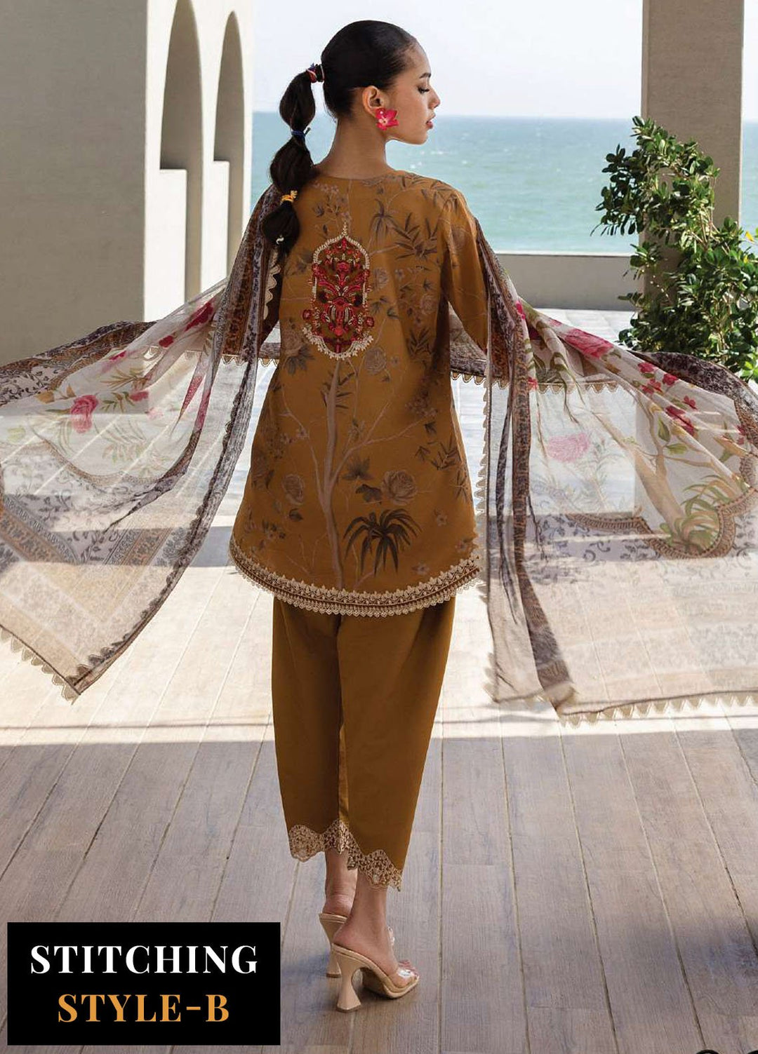 Zainab Chotani Embroidered Lawn Suits Unstitched 3 Piece ZC25TL D-06 Rahma - Summer Collection