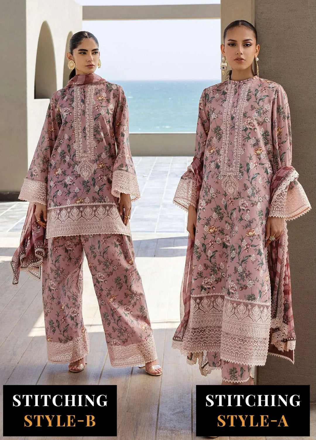 Zainab Chotani Embroidered Lawn Suits Unstitched 3 Piece ZC25TL D-09 Maraya - Summer Collection