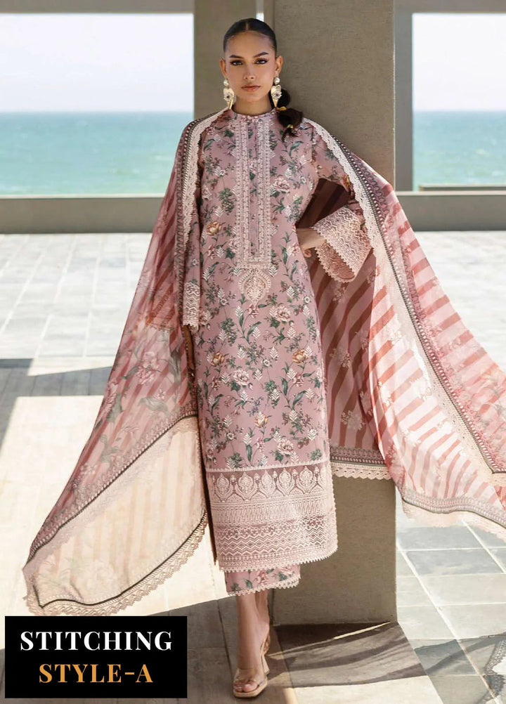 Zainab Chotani Embroidered Lawn Suits Unstitched 3 Piece ZC25TL D-09 Maraya - Summer Collection