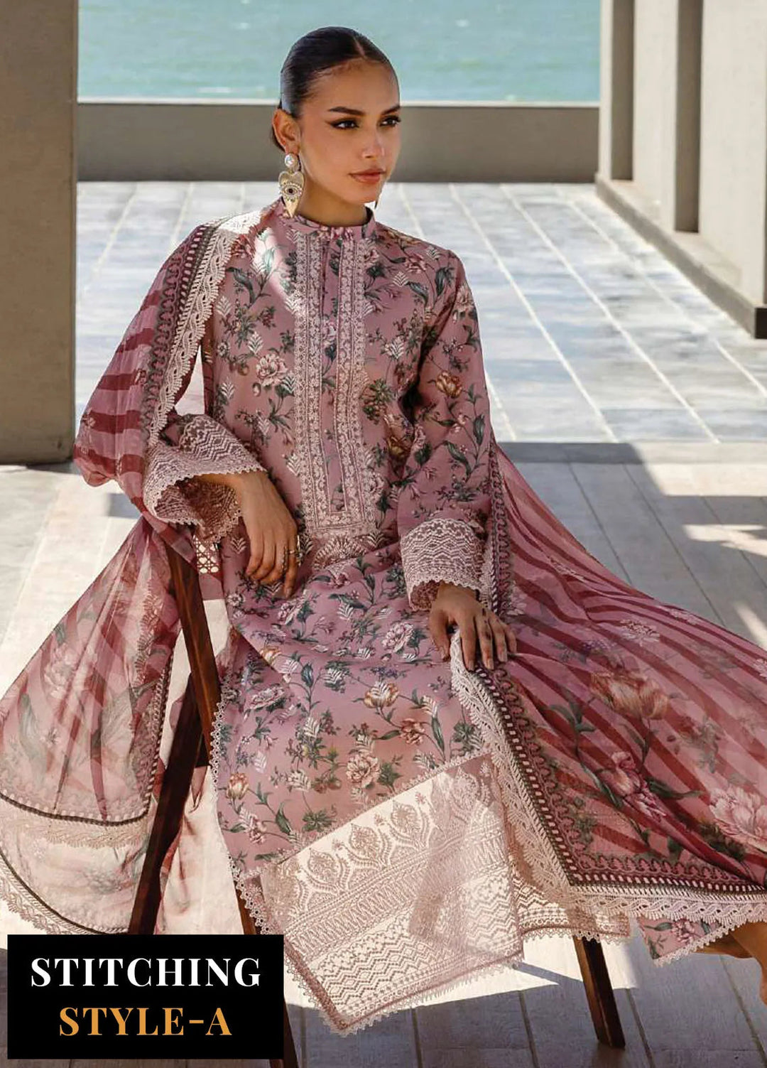 Zainab Chotani Embroidered Lawn Suits Unstitched 3 Piece ZC25TL D-09 Maraya - Summer Collection