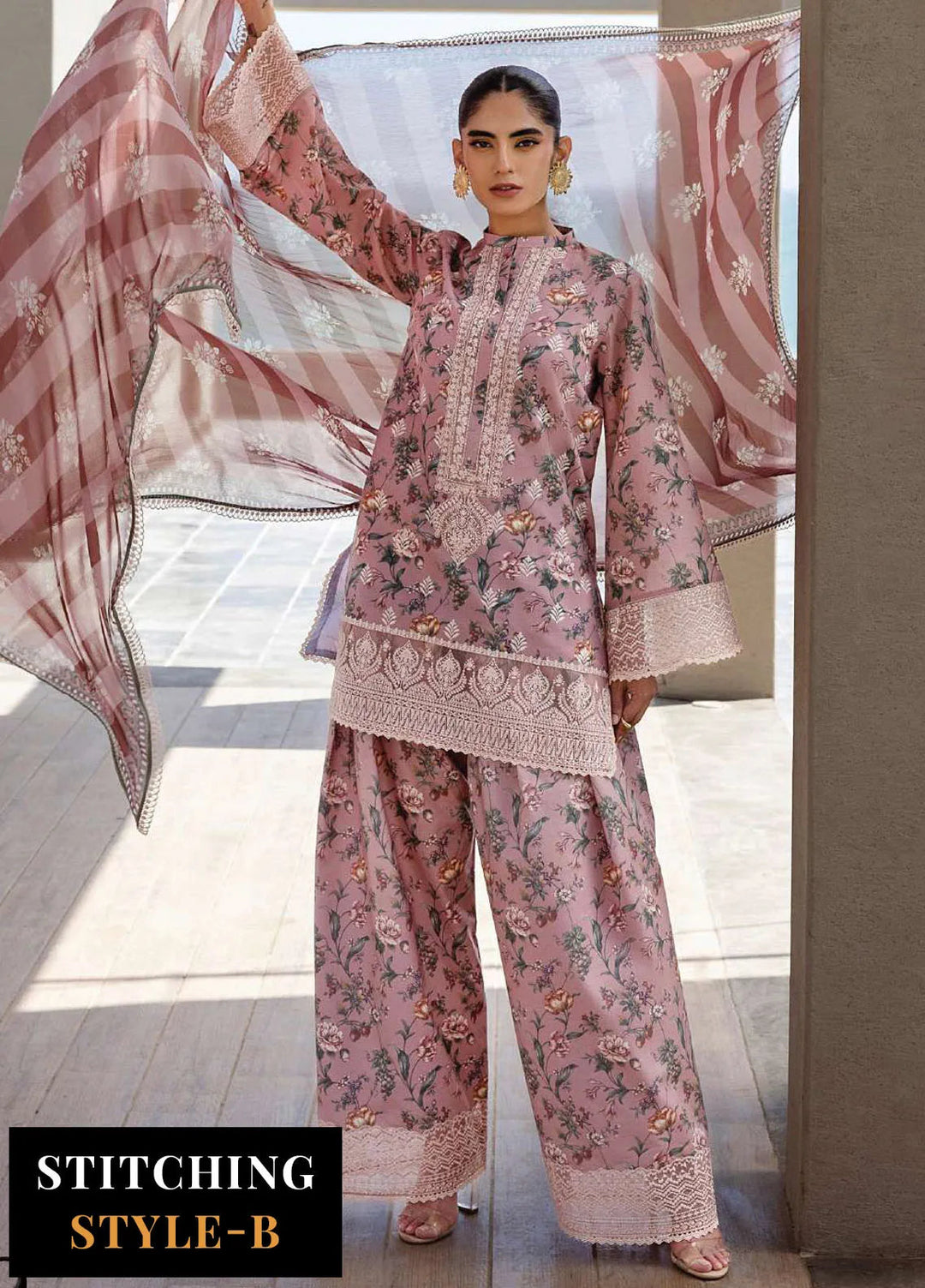Zainab Chotani Embroidered Lawn Suits Unstitched 3 Piece ZC25TL D-09 Maraya - Summer Collection