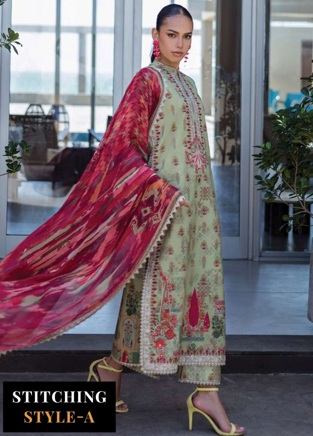Zainab Chotani Embroidered Lawn Suits Unstitched 3 Piece ZC25TL D-10 Zaira - Summer Collection
