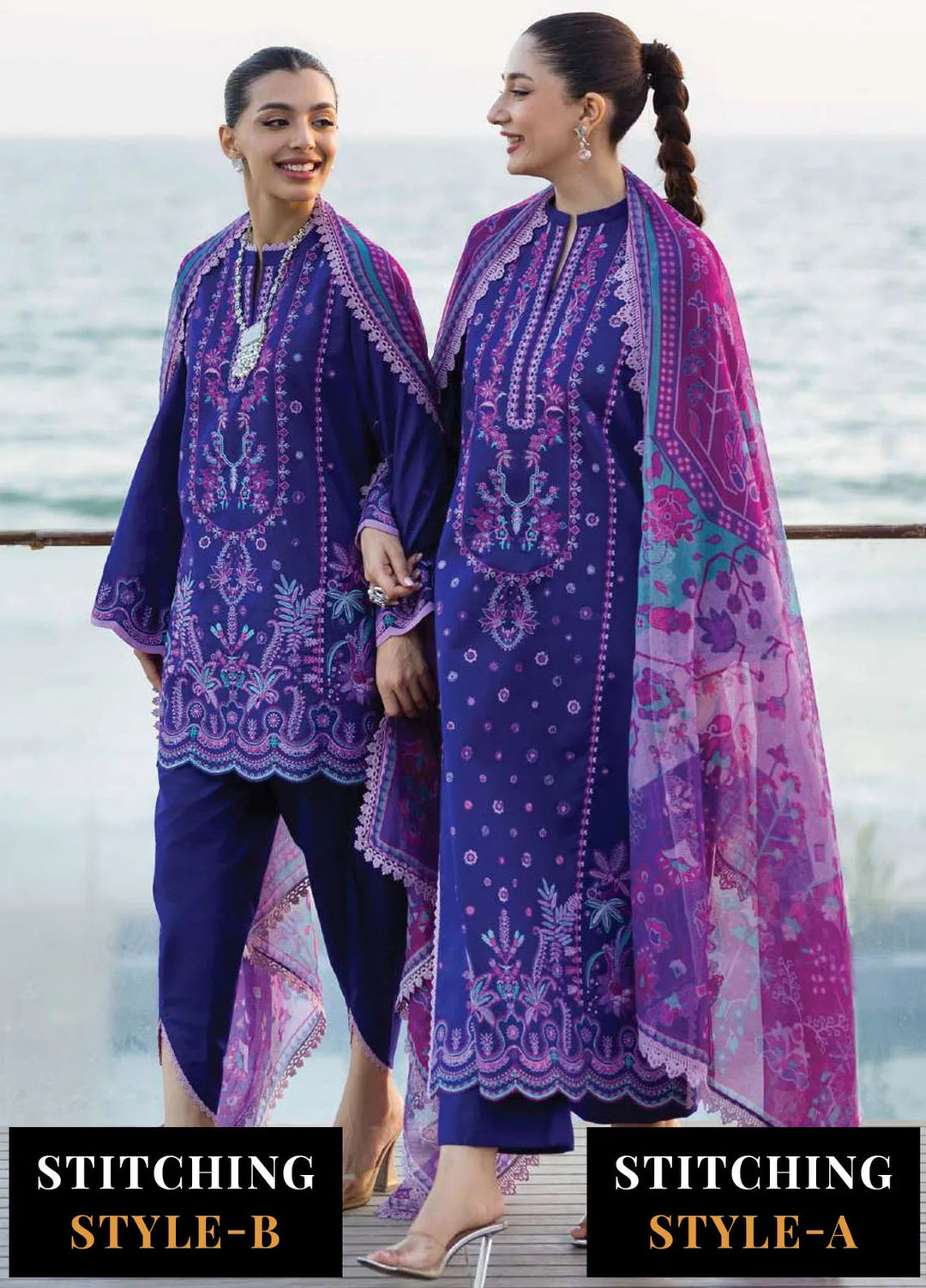 Zainab Chotani Embroidered Lawn Suits Unstitched 3 Piece ZC25TL D-11 Alayah - Summer Collection