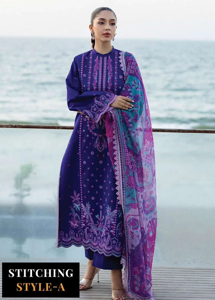 Zainab Chotani Embroidered Lawn Suits Unstitched 3 Piece ZC25TL D-11 Alayah - Summer Collection