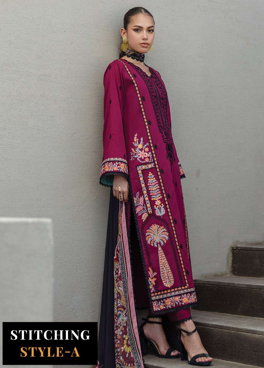 Zainab Chotani Embroidered Lawn Suits Unstitched 3 Piece ZC25TL D-12 Mahay - Summer Collection