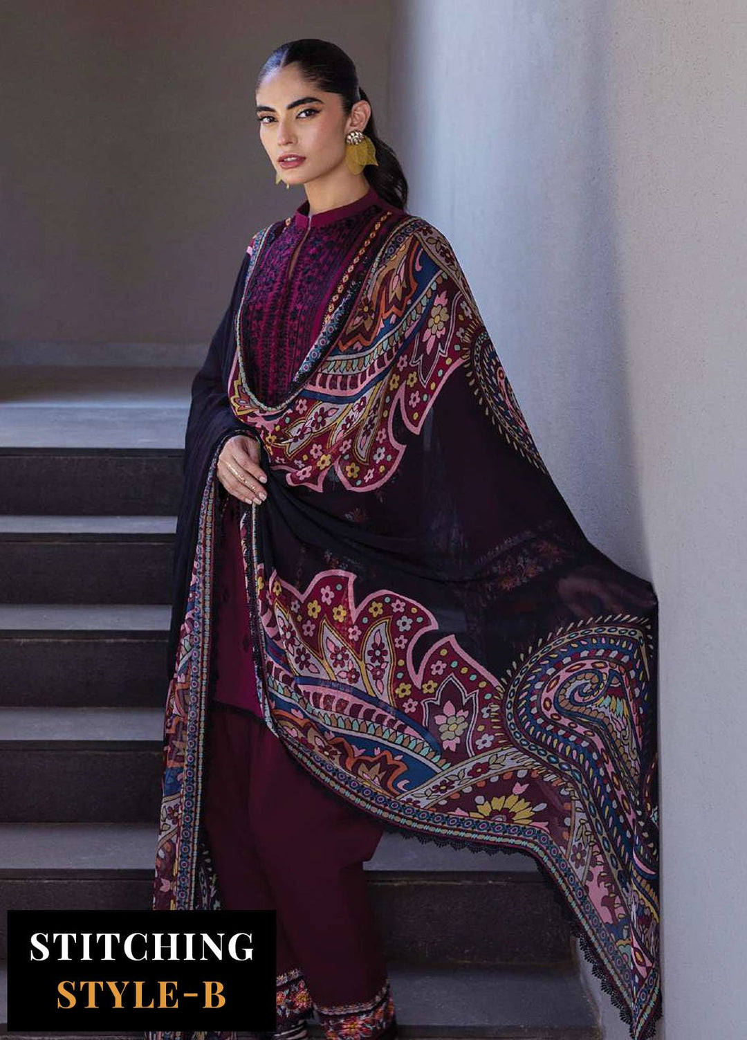Zainab Chotani Embroidered Lawn Suits Unstitched 3 Piece ZC25TL D-12 Mahay - Summer Collection