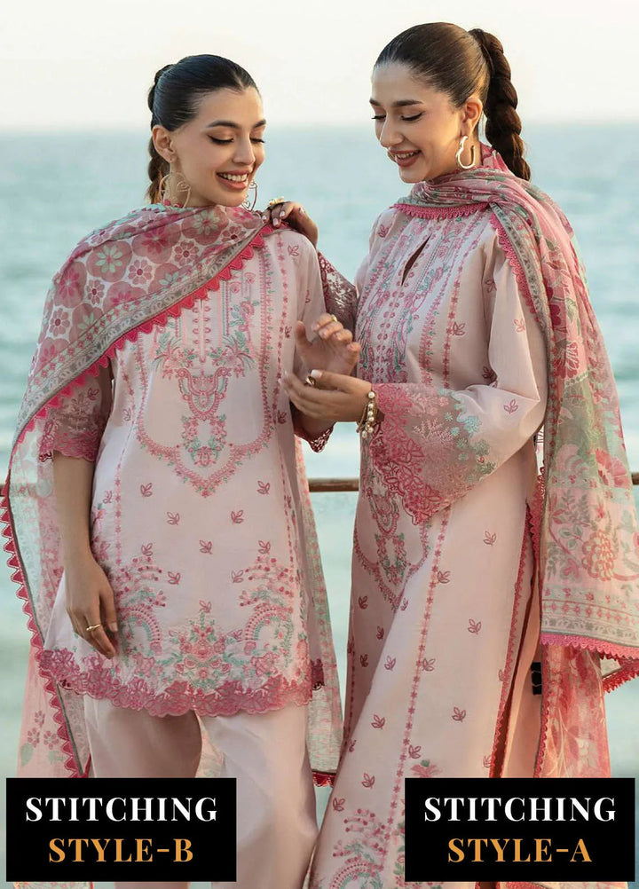 Zainab Chotani Embroidered Lawn Suits Unstitched 3 Piece ZC25TL D-13 Kaira - Summer Collection