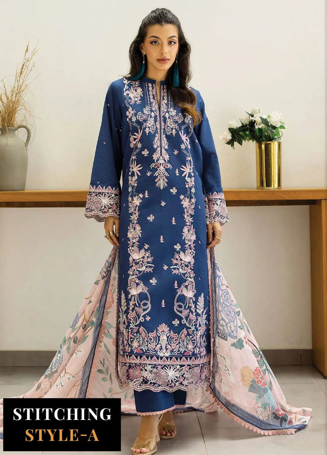 Zainab Chotani Embroidered Lawn Suits Unstitched 3 Piece ZC25TL D-14 Elisa - Summer Collection