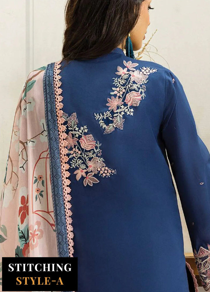 Zainab Chotani Embroidered Lawn Suits Unstitched 3 Piece ZC25TL D-14 Elisa - Summer Collection