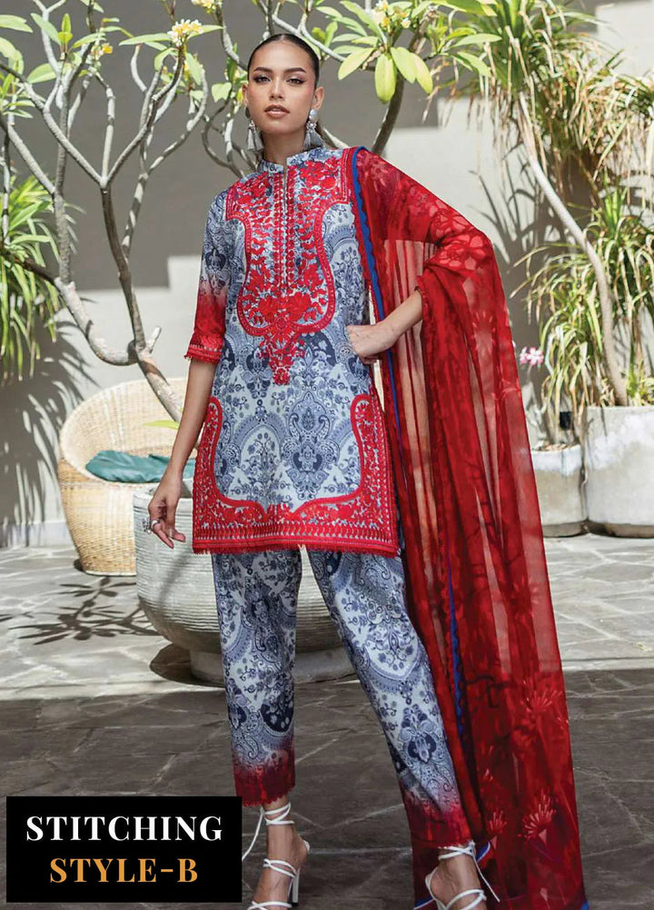 Zainab Chotani Embroidered Lawn Suits Unstitched 3 Piece ZC25TL D-16 Syra - Summer Collection