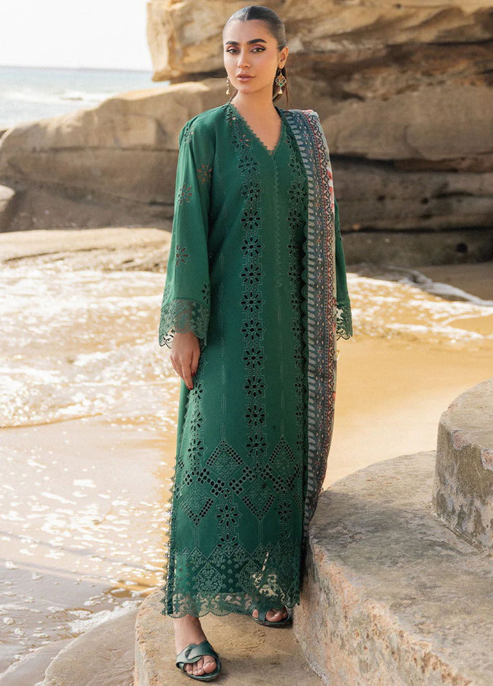 Zainab Chottani Chikankari Lawn Suits Unstitched 3 Piece ZC24CL D-1A Aysel - Summer Collection