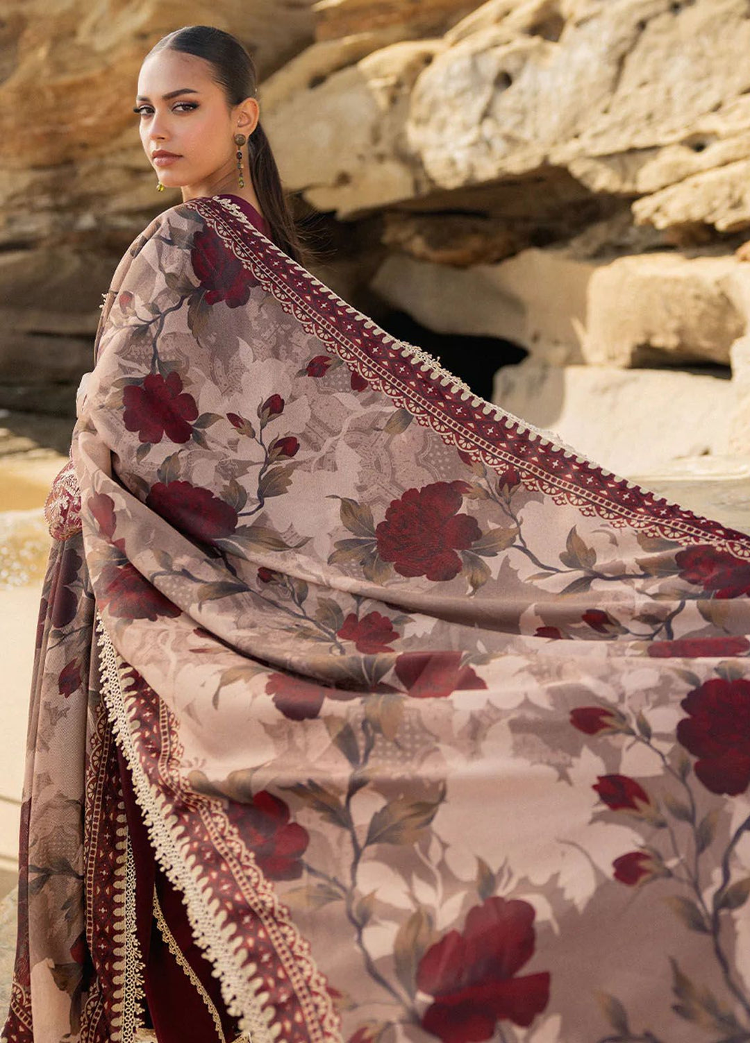 Zainab Chottani Chikankari Lawn Suits Unstitched 3 Piece ZC24CL D-1B Aysel - Summer Collection