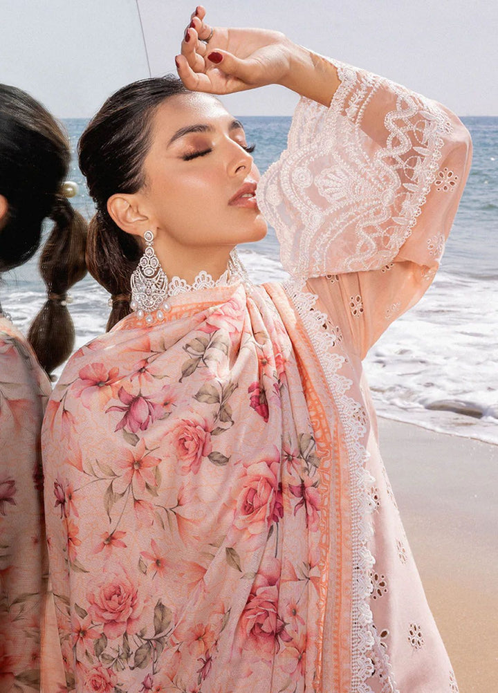 Zainab Chottani Chikankari Lawn Suits Unstitched 3 Piece ZC24CL D-2A Nora - Summer Collection