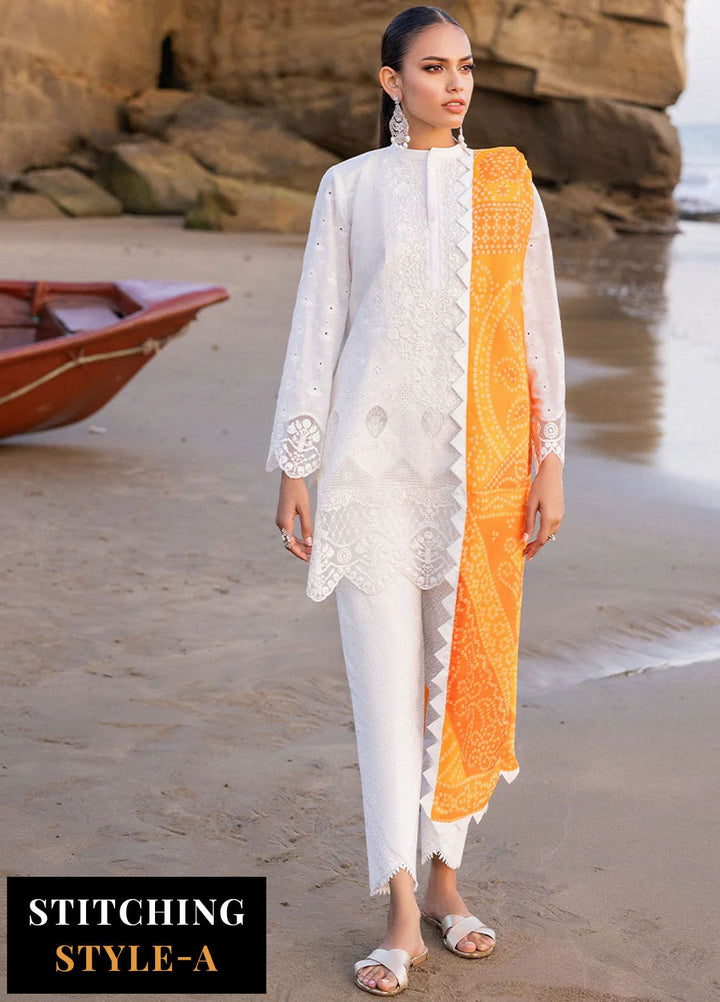 Zainab Chottani Chikankari Lawn Suits Unstitched 3 Piece ZC24CL D-3B Chunari - Summer Collection