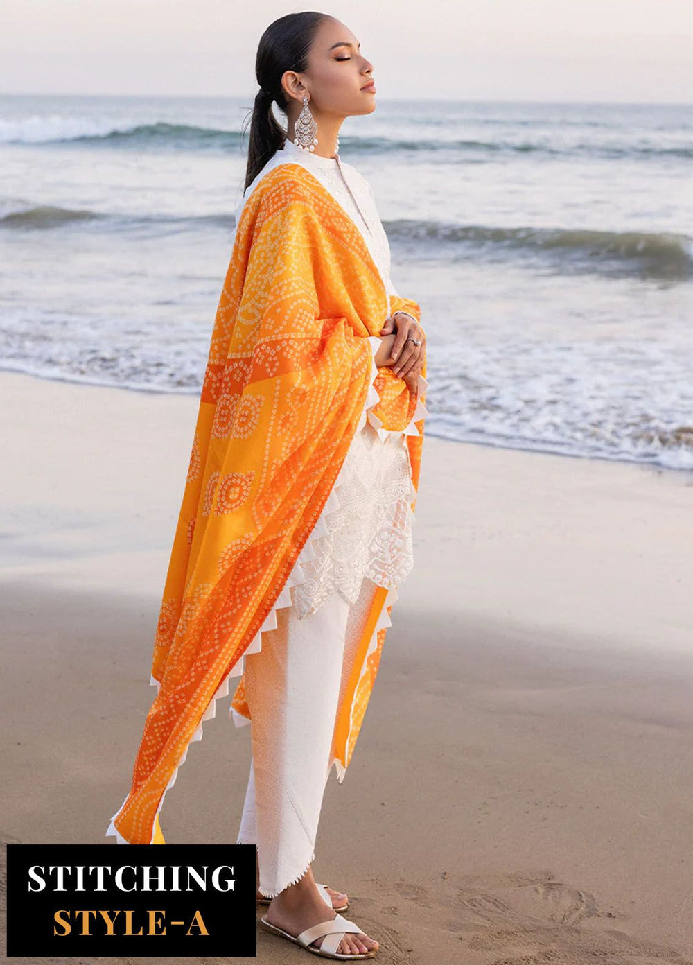Zainab Chottani Chikankari Lawn Suits Unstitched 3 Piece ZC24CL D-3B Chunari - Summer Collection