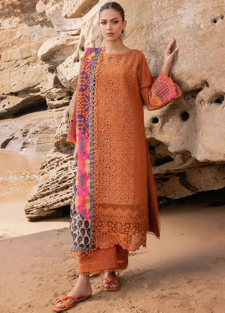 Zainab Chottani Chikankari Lawn Suits Unstitched 3 Piece ZC24CL D-4A Naysa - Summer Collection