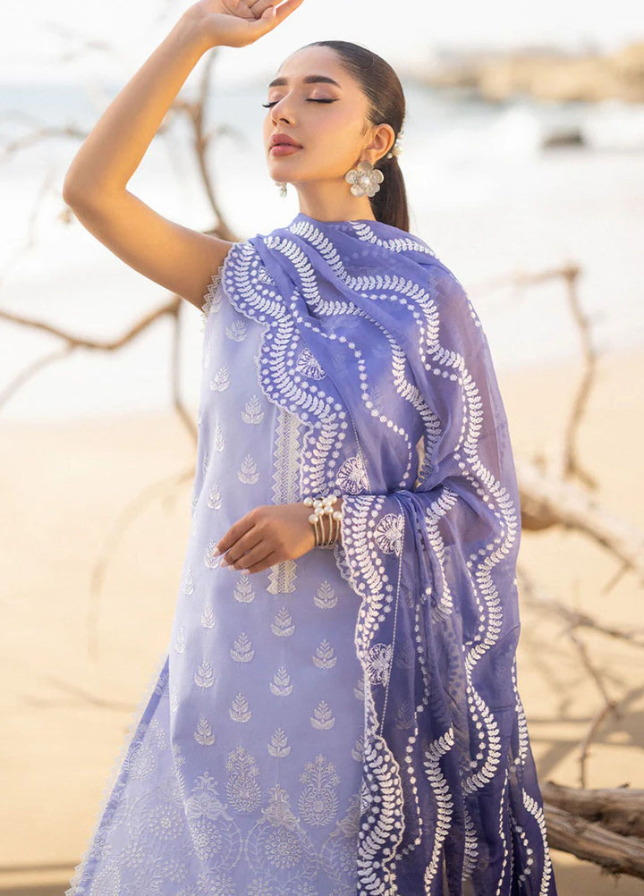 Zainab Chottani Chikankari Lawn Suits Unstitched 3 Piece ZC24CL D-8A Amyra - Summer Collection