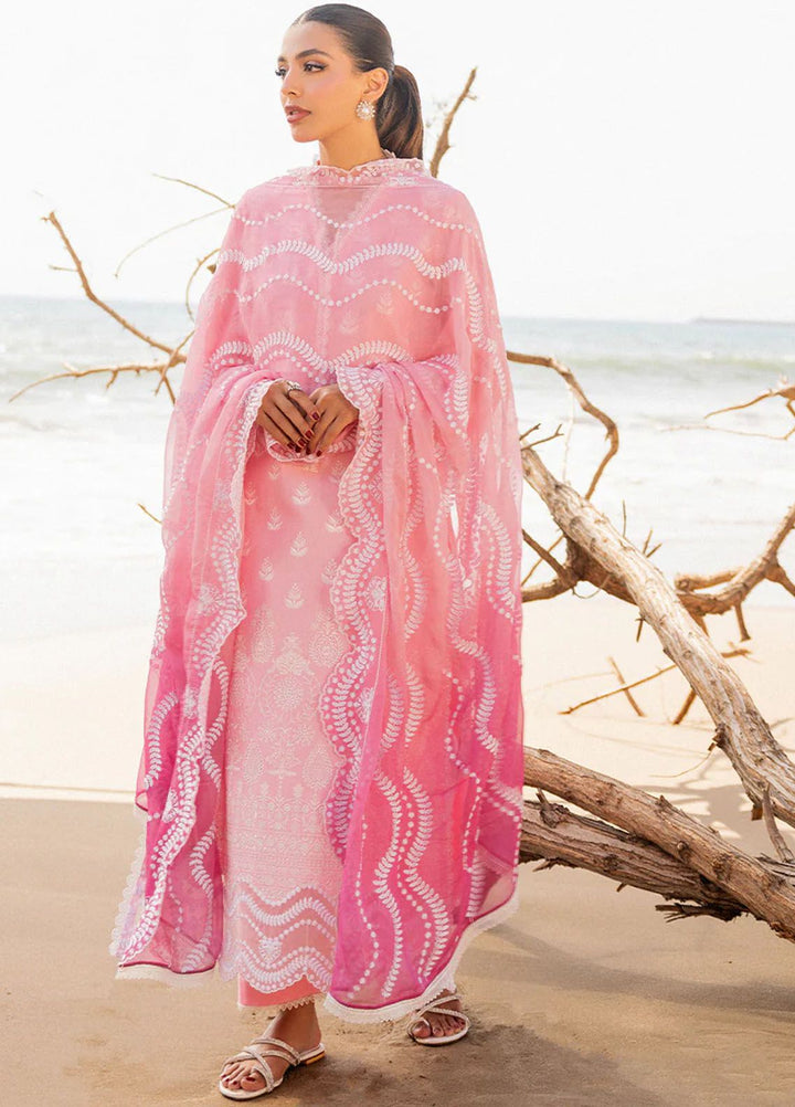 Zainab Chottani Chikankari Lawn Suits Unstitched 3 Piece ZC24CL D-8B Amyra - Summer Collection