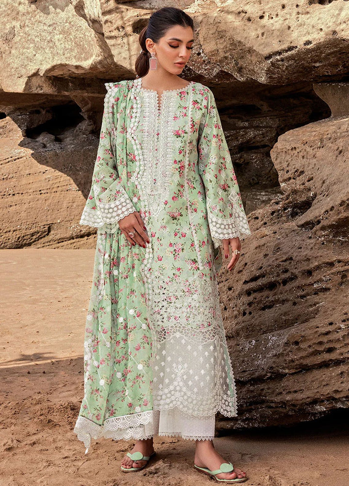 Zainab Chottani Chikankari Lawn Suits Unstitched 3 Piece ZC24CL D-9A Esme - Summer Collection