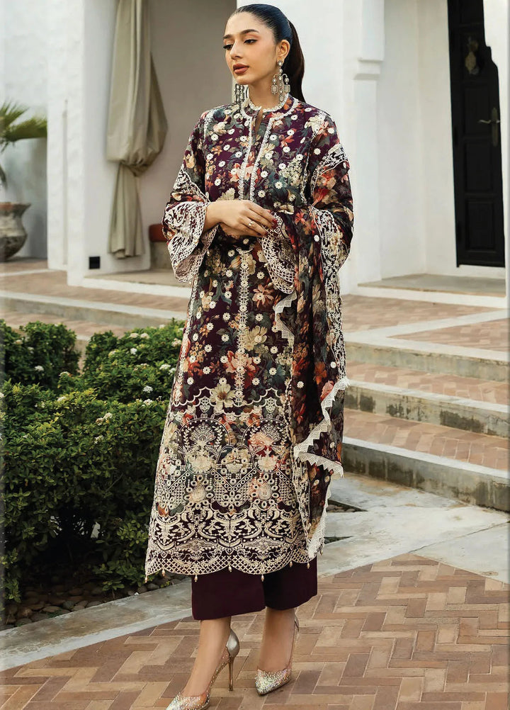 Zainab Chottani Embroidered Chikankari Suits Unstitched 3 Piece ZC25CH D10B Reeya - Summer Collection