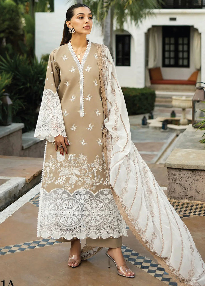 Zainab Chottani Embroidered Chikankari Suits Unstitched 3 Piece ZC25CH D11A Sia - Summer Collection