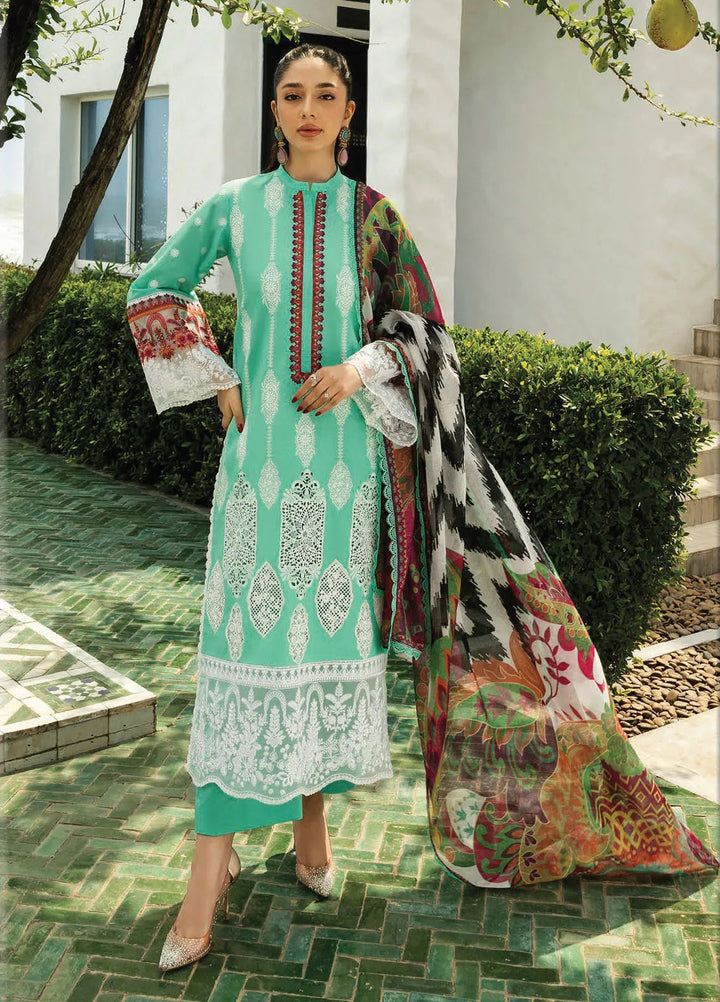 Zainab Chottani Embroidered Chikankari Suits Unstitched 3 Piece ZC25CH D12B Rayne - Summer Collection