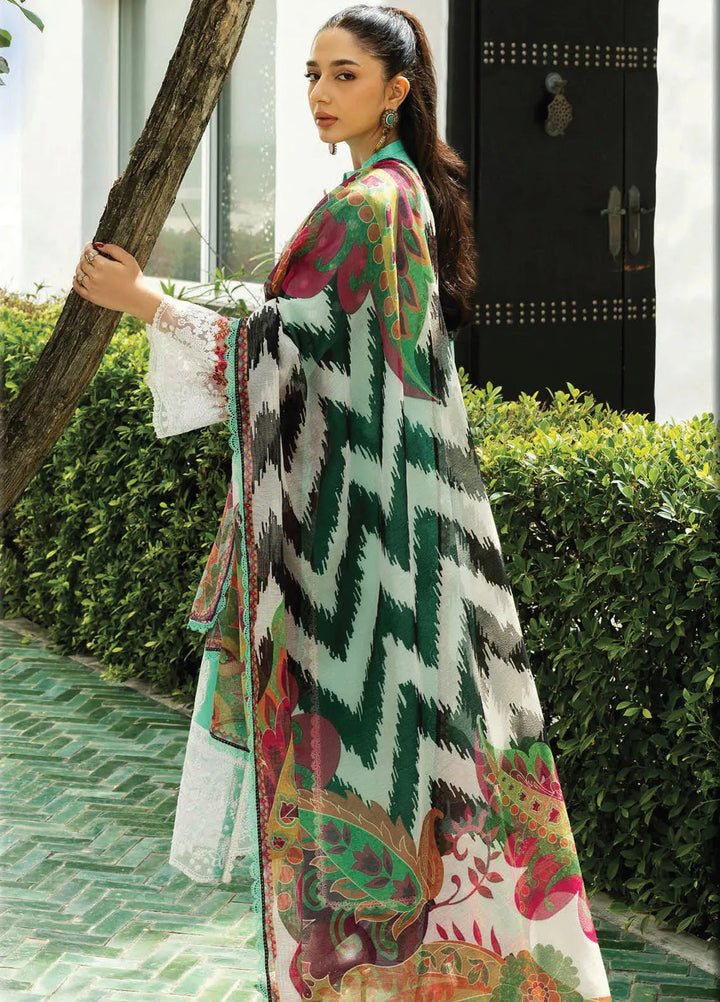 Zainab Chottani Embroidered Chikankari Suits Unstitched 3 Piece ZC25CH D12B Rayne - Summer Collection