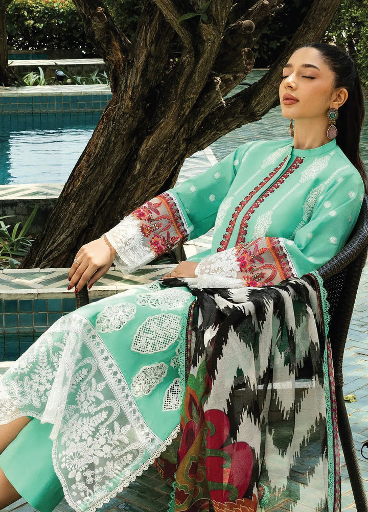 Zainab Chottani Embroidered Chikankari Suits Unstitched 3 Piece ZC25CH D12B Rayne - Summer Collection