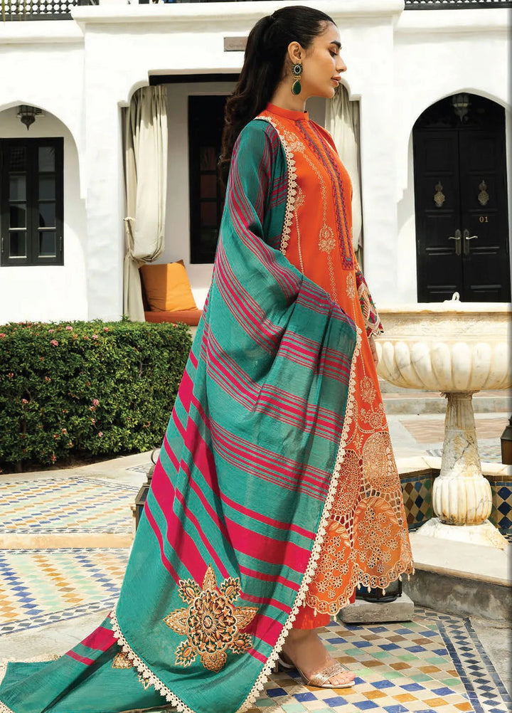 Zainab Chottani Embroidered Chikankari Suits Unstitched 3 Piece ZC25CH D1A Zynah - Summer Collection