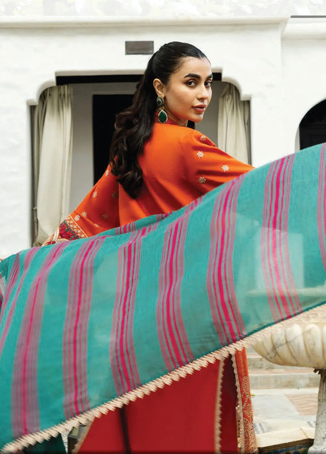 Zainab Chottani Embroidered Chikankari Suits Unstitched 3 Piece ZC25CH D1A Zynah - Summer Collection