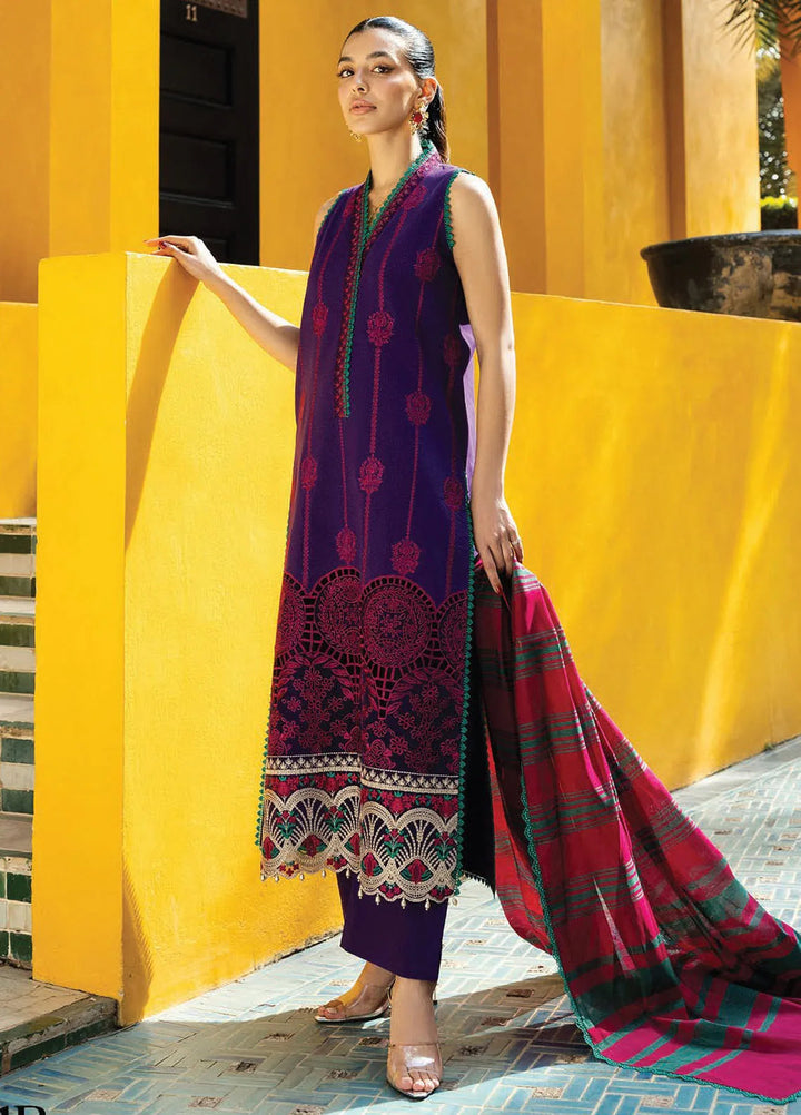 Zainab Chottani Embroidered Chikankari Suits Unstitched 3 Piece ZC25CH D1B Zynah - Summer Collection