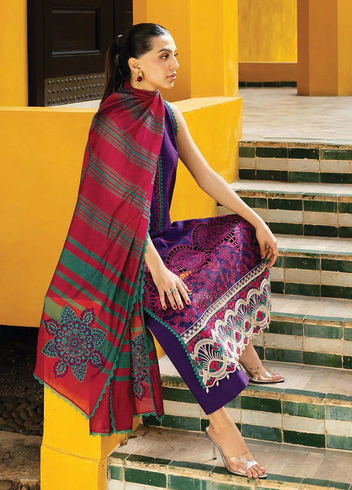 Zainab Chottani Embroidered Chikankari Suits Unstitched 3 Piece ZC25CH D1B Zynah - Summer Collection