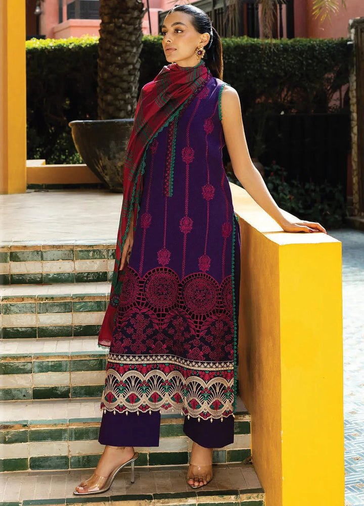 Zainab Chottani Embroidered Chikankari Suits Unstitched 3 Piece ZC25CH D1B Zynah - Summer Collection