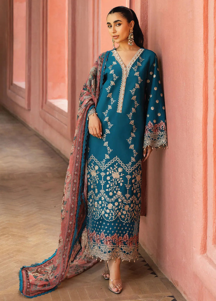 Zainab Chottani Embroidered Chikankari Suits Unstitched 3 Piece ZC25CH D2A Izrah - Summer Collection