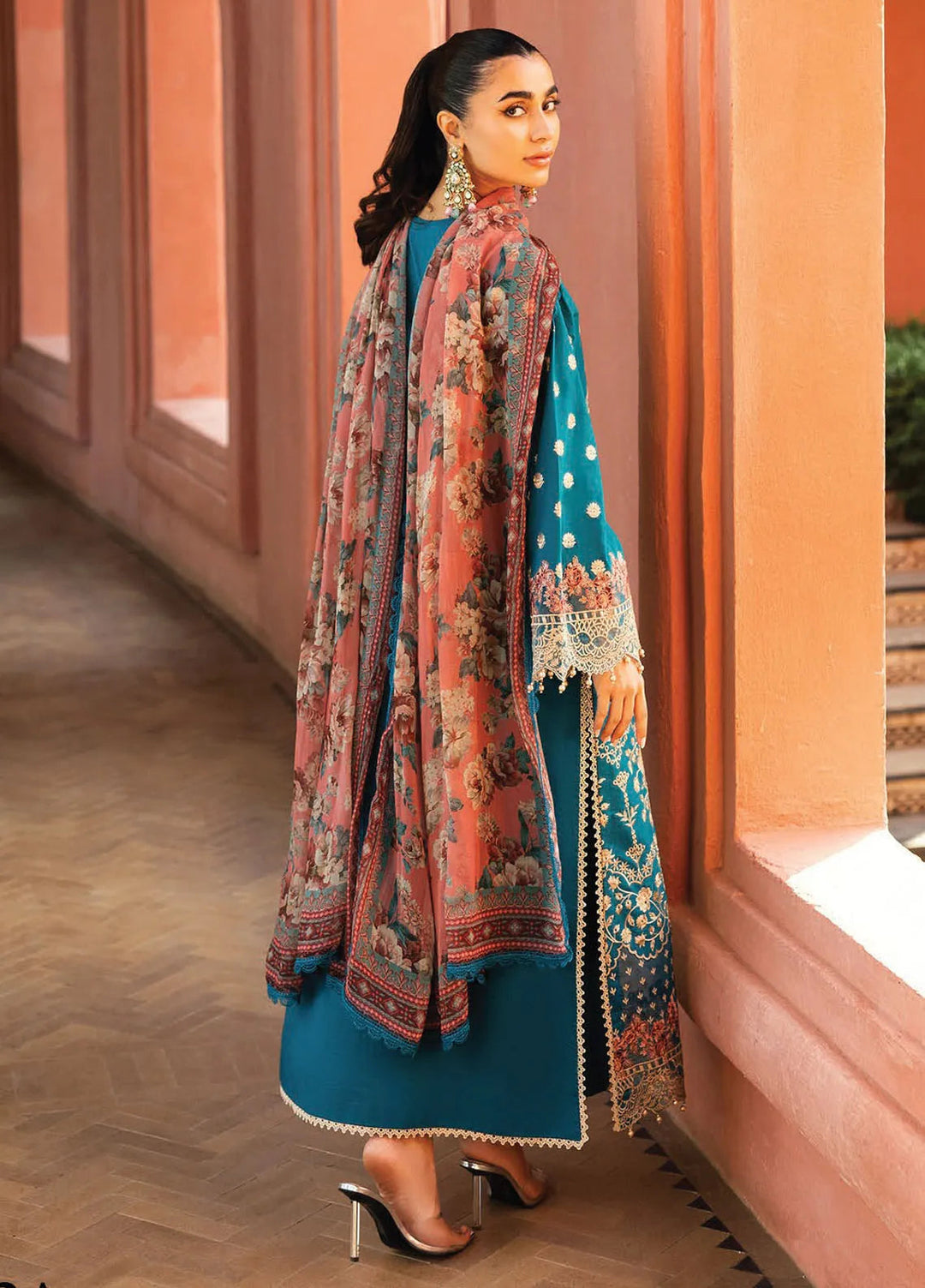 Zainab Chottani Embroidered Chikankari Suits Unstitched 3 Piece ZC25CH D2A Izrah - Summer Collection