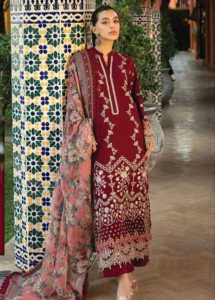Zainab Chottani Embroidered Chikankari Suits Unstitched 3 Piece ZC25CH D2B Izrah - Summer Collection