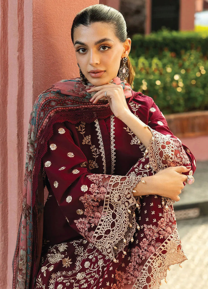 Zainab Chottani Embroidered Chikankari Suits Unstitched 3 Piece ZC25CH D2B Izrah - Summer Collection