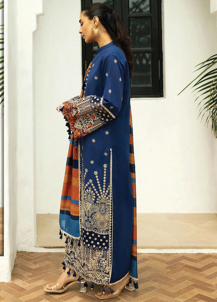 Zainab Chottani Embroidered Chikankari Suits Unstitched 3 Piece ZC25CH D3B Elma - Summer Collection