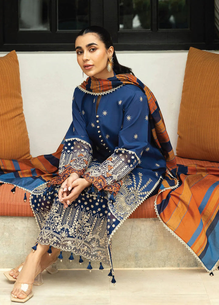 Zainab Chottani Embroidered Chikankari Suits Unstitched 3 Piece ZC25CH D3B Elma - Summer Collection