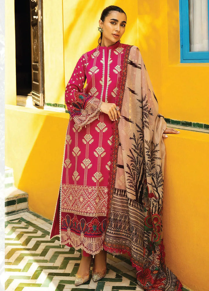 Zainab Chottani Embroidered Chikankari Suits Unstitched 3 Piece ZC25CH D4B Aanya - Summer Collection