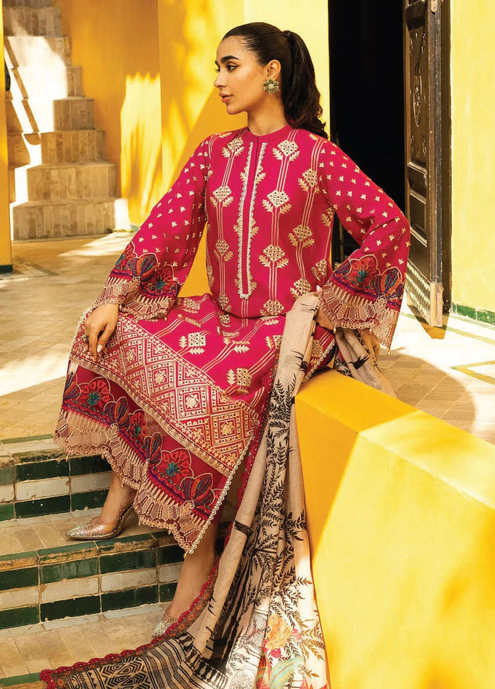 Zainab Chottani Embroidered Chikankari Suits Unstitched 3 Piece ZC25CH D4B Aanya - Summer Collection