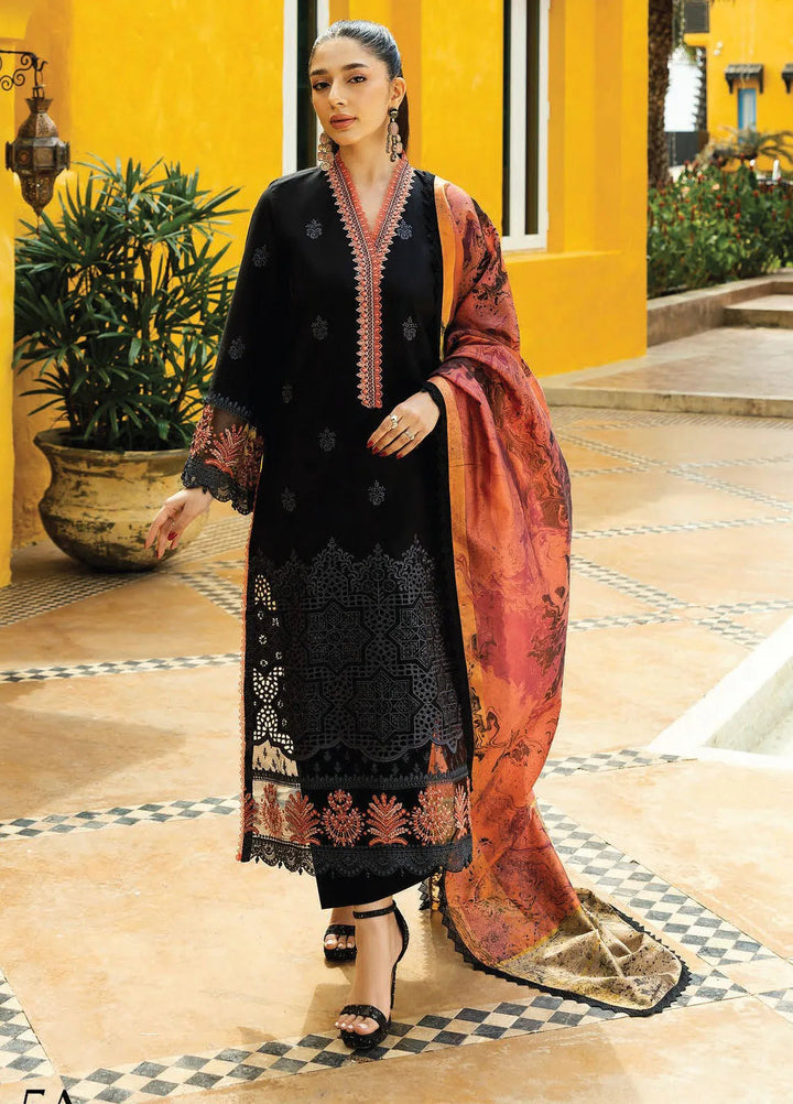 Zainab Chottani Embroidered Chikankari Suits Unstitched 3 Piece ZC25CH D5A Selah - Summer Collection